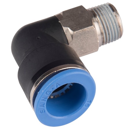 Fipa 90 Degrees elbow screw coupling, Da: 16 mm, R3/8-male 30.119